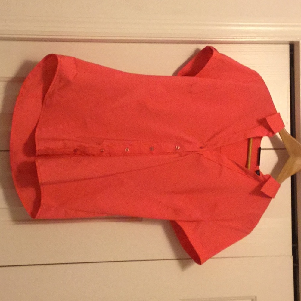 Buttoned down coral shirt